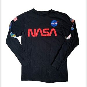 Bowery Brand NASA Long Sleeve Shirt Small